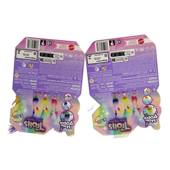 Dreamworks Trolls Band Together Figure & Hair Pops Complete Set of 2 Dolls - Picture 2 of 9